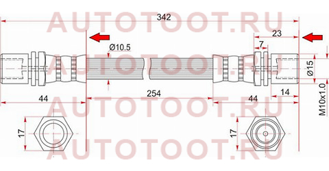 Шланг тормозной передний (Таиланд) TOYOTA DYNA 200/TOYOACE G25 84-02/LAND CRUISER PRADO 90- LH=RH st-90947-02470 sat – купить в Омске. Цены, характеристики, фото в интернет-магазине autotoot.ru