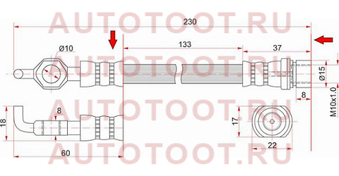 Шланг тормозной передний (Таиланд) TOYOTA ESTIMA/EMINA/LUCIDA/PREVIA 90-99 LH=RH st-90947-02604 sat – купить в Омске. Цены, характеристики, фото в интернет-магазине autotoot.ru