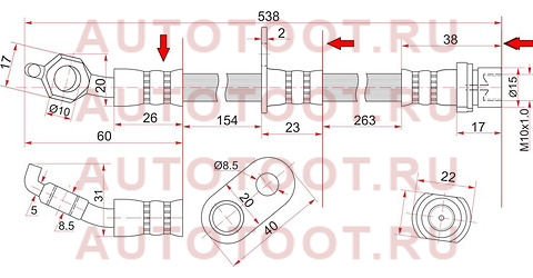 Шланг тормозной передний (Таиланд) TOYOTA CAMRY/GRACIA/HARRIER/MARK2 QUALIS/WINDOM правый st-90947-02875 sat – купить в Омске. Цены, характеристики, фото в интернет-магазине autotoot.ru