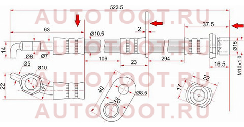 Шланг тормозной задний (Таиланд) TOYOTA CAMRY/GRACIA/MARK2 QUALIS/WINDOM/LEXUS ES300 96-01 LH st-90947-02878 sat – купить в Омске. Цены, характеристики, фото в интернет-магазине autotoot.ru