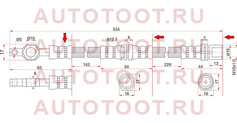 Шланг тормозной передний (Таиланд) TOYOTA CROWN/MAJESTA 87-01 LH=RH st-90947-02976 sat – купить в Омске. Цены, характеристики, фото в интернет-магазине autotoot.ru