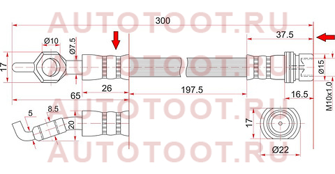 Шланг тормозной задний (Таиланд) TOYOTA CELICA/OPA/VISTA/ARDEO/WISH 99-05 LH=RH st-90947-02a37 sat – купить в Омске. Цены, характеристики, фото в интернет-магазине autotoot.ru