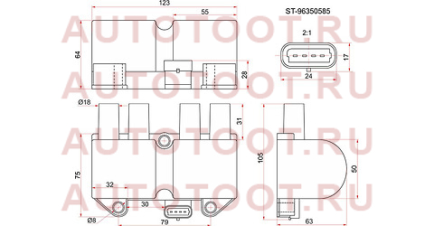 Катушка зажигания CHEVROLET LANOS 05-/DAEWOO LANOS/NUBIRA 97- A15SMS st96350585 sat – купить в Омске. Цены, характеристики, фото в интернет-магазине autotoot.ru