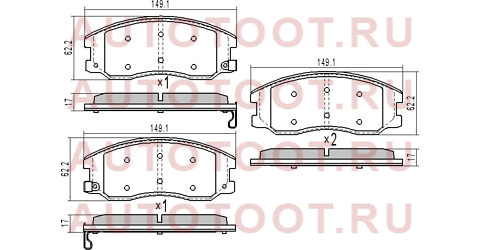 Колодки тормозные перед CHEVROLET CAPTIVA C100/OPEL ANTARA 06- st96626069 sat – купить в Омске. Цены, характеристики, фото в интернет-магазине autotoot.ru