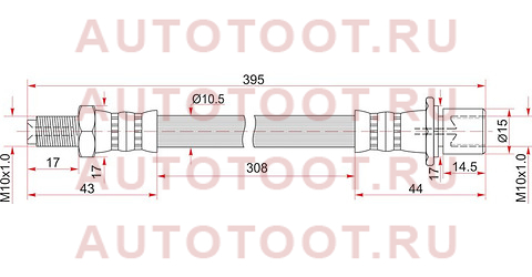 Шланг тормозной перед (Таиланд) TOYOTADYNA 150/TOYOACE G15 87- LH=RH st-96940-33955 sat – купить в Омске. Цены, характеристики, фото в интернет-магазине autotoot.ru