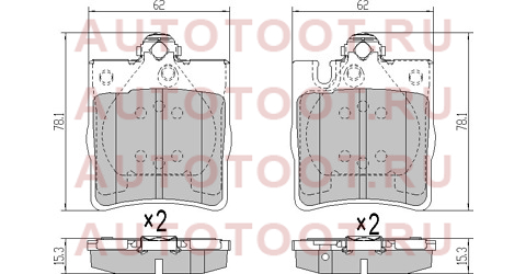 Колодки тормозные зад MERCEDES C-CLASS W203/CL203/S203/C208/ E-CLASS W210/S210/ CLK-CLASS R171/R230 sta0024205220 sat – купить в Омске. Цены, характеристики, фото в интернет-магазине autotoot.ru