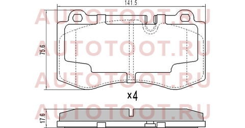 Колодки тормозные перед MERCEDES CL 215 06-/CLS 219 04-/E-CLASS 211 02-/S-CLASS 221 05-/SL 230 06 sta0044206220 sat – купить в Омске. Цены, характеристики, фото в интернет-магазине autotoot.ru