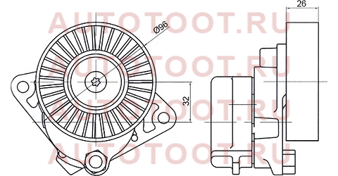 Натяжитель приводного ремня MERCEDES C/E/G/M/S-CLASS/VIANO 2,4/3,2/5 sta1122000870 sat – купить в Омске. Цены, характеристики, фото в интернет-магазине autotoot.ru