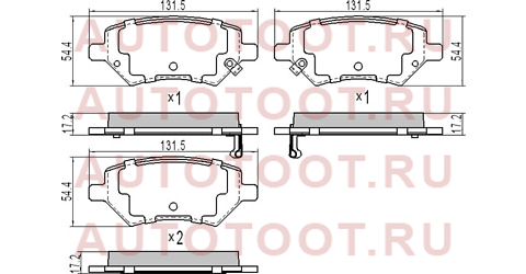 Колодки тормозные перед CHERY TIGGO 8 19-/TIGGO 3 14-20/BONUS 14-19 sta133501080 sat – купить в Омске. Цены, характеристики, фото в интернет-магазине autotoot.ru