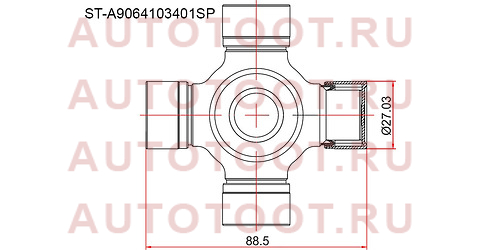 Крестовина карданного вала MERCEDES SPRINTER 05-13/VOLKSWAGEN CRAFTER 06- sta9064103401sp sat – купить в Омске. Цены, характеристики, фото в интернет-магазине autotoot.ru