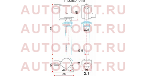 Катушка зажигания MAZDA AJ TRIBUTE 3.0 EPFW 00-/MPV LWFW 3.0 02- st-aj09-18-100 sat – купить в Омске. Цены, характеристики, фото в интернет-магазине autotoot.ru