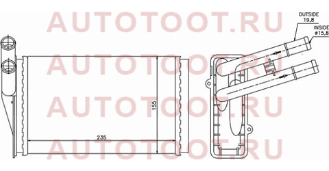 Радиатор отопителя салона AUDI 80 86-96/A4/S4 94-/SKODA SUPERB 02-/ VW PASSAT 96-/ PASSAT 00-(трубча st-au22-395-0 sat – купить в Омске. Цены, характеристики, фото в интернет-магазине autotoot.ru