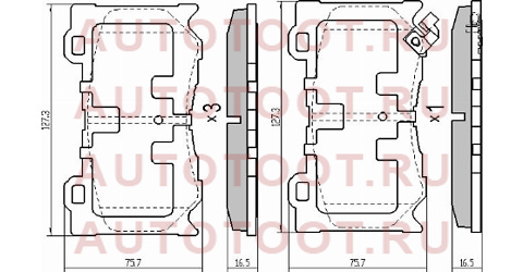 Колодки тормозные перед INFINITI FX35/45 std10601tg1c sat – купить в Омске. Цены, характеристики, фото в интернет-магазине autotoot.ru