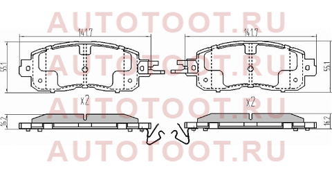 Колодки тормозные перед NISSAN TEANA J33 RUS 14- std10603ta0b sat – купить в Омске. Цены, характеристики, фото в интернет-магазине autotoot.ru