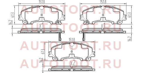 Колодки тормозные перед NISSAN X-TRAIL T32 14-/INFINITI Q50 14- std10604cc0a sat – купить в Омске. Цены, характеристики, фото в интернет-магазине autotoot.ru