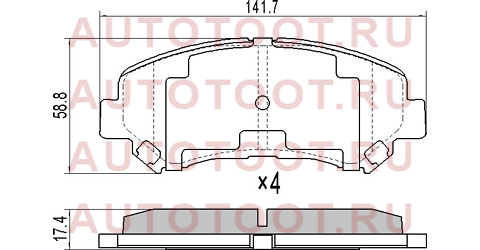 Колодки тормозные перед NISSAN X-Trail 31/QASHQAI 10 std1m60je00a sat – купить в Омске. Цены, характеристики, фото в интернет-магазине autotoot.ru