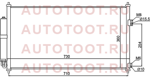 Радиатор кондиционера NISSAN X-TRAIL 03-07 st-dtu1-394-0 sat – купить в Омске. Цены, характеристики, фото в интернет-магазине autotoot.ru