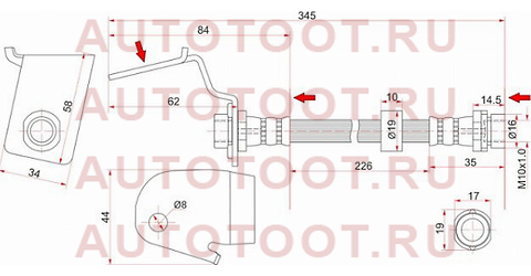 Шланг тормозной задний (Таиланд) MAZDA TRIBUTE/FORD ESCAPE/MAVERICK 00- LH st-ec01-43-82xa sat – купить в Омске. Цены, характеристики, фото в интернет-магазине autotoot.ru