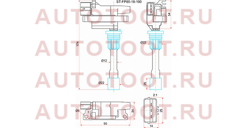 Катушка зажигания MAZDA FP-DE/FS-ZE 99-/FAMILIA BJF#/CAPELLA GF#/PREMACY CP# st-fp85-18-100 sat – купить в Омске. Цены, характеристики, фото в интернет-магазине autotoot.ru