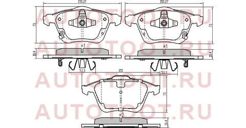 Колодки тормозные перед MAZDA 6/ATENZA GG#/GH# stgpya3323zg sat – купить в Омске. Цены, характеристики, фото в интернет-магазине autotoot.ru