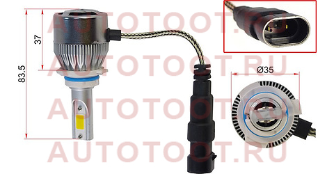 Комплект светодиодных ламп LED HB4(9006) 36W/3800LM sthb4led sat – купить в Омске. Цены, характеристики, фото в интернет-магазине autotoot.ru