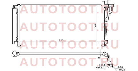 Радиатор кондиционера HYUNDAI SONATA V 04-09/KIA MAGENTIS 06-10 st-hn24-394-0 sat – купить в Омске. Цены, характеристики, фото в интернет-магазине autotoot.ru