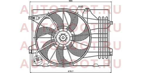 Диффузор радиатора в сборе HYUNDAI TUCSON 04-09/KIA SPORTAGE 04-09 2,7i st-hn50-201-a0 sat – купить в Омске. Цены, характеристики, фото в интернет-магазине autotoot.ru