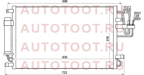 Радиатор кондиционера HYUNDAI TUCSON 04-09/KIA SPORTAGE 04-09 st-hn50-394-0 sat – купить в Омске. Цены, характеристики, фото в интернет-магазине autotoot.ru