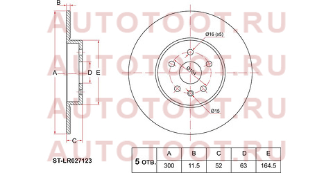 Диск тормозной зад LAND ROVER EVOQUE 11-/FORD GALAXY 06-/KUGA 08-12 stlr027123 sat – купить в Омске. Цены, характеристики, фото в интернет-магазине autotoot.ru