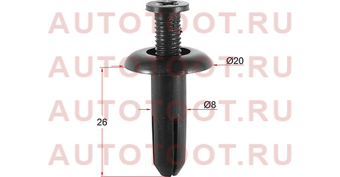 Клипса защиты бампера MITSUBISHI (1 шт.) stm10642 sat – купить в Омске. Цены, характеристики, фото в интернет-магазине autotoot.ru