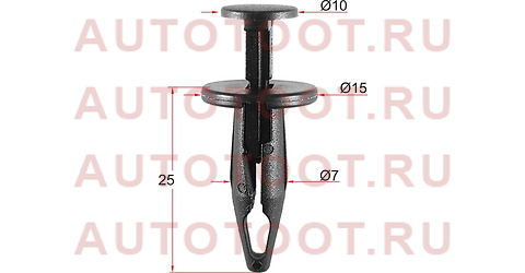 Клипса защиты бампера GM/FORD (1 шт.) stm10724 sat – купить в Омске. Цены, характеристики, фото в интернет-магазине autotoot.ru