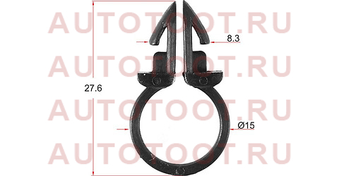 Клипса трубки эл. проводки d=13 (1 шт.) stm11427 sat – купить в Омске. Цены, характеристики, фото в интернет-магазине autotoot.ru