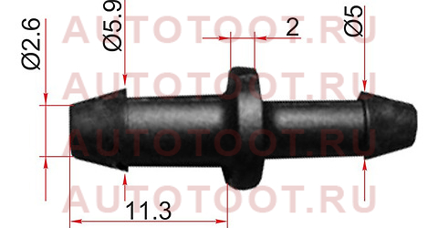 Соединитель трубок I-type (1 шт.) stm11510 sat – купить в Омске. Цены, характеристики, фото в интернет-магазине autotoot.ru