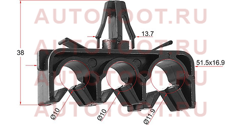 Клипса эл. проводки TOYOTA/LEXUS (1 шт.) stm11854 sat – купить в Омске. Цены, характеристики, фото в интернет-магазине autotoot.ru