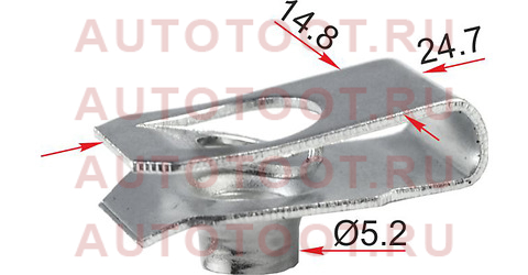 Зажим металлический под болт GM (1 шт.) stm12645 sat – купить в Омске. Цены, характеристики, фото в интернет-магазине autotoot.ru