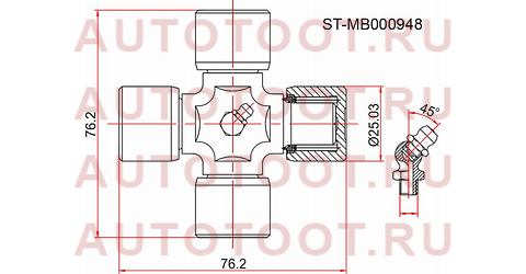 Крестовина MITSUBISHI L200 05-/PAJERO/MONTERO SPORT 96-/DELICA 89-06 stmb000948 sat – купить в Омске. Цены, характеристики, фото в интернет-магазине autotoot.ru