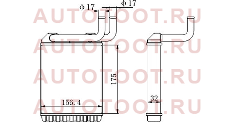 Радиатор отопителя салона MITSUBISHI CANTER FE5##\FB5##\FE6##\FB6##\FG##\ 94-99 RHD stmb83395a0 sat – купить в Омске. Цены, характеристики, фото в интернет-магазине autotoot.ru