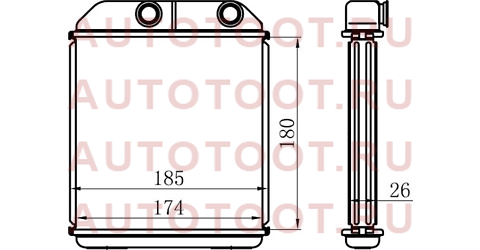 Радиатор отопителя салона MITSUBISHI PAJERO/MONTERO SPORT 98-09/L200 96-07 stmby73950 sat – купить в Омске. Цены, характеристики, фото в интернет-магазине autotoot.ru