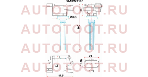 Катушка зажигания MITSUBISHI LANCER CS2A 1.5 00-/PAJERO IO H65W 1.6 99-01 st-md362903 sat – купить в Омске. Цены, характеристики, фото в интернет-магазине autotoot.ru