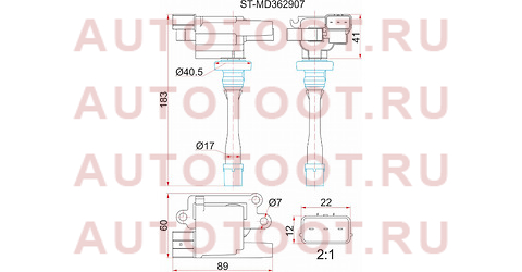 Катушка зажигания MITSUBISHI AIRTREK/OUTLADER CU2 4G6#/LANCER CS5/6 PAJERO IO H6#/7# 4G9# st-md362907 sat – купить в Омске. Цены, характеристики, фото в интернет-магазине autotoot.ru