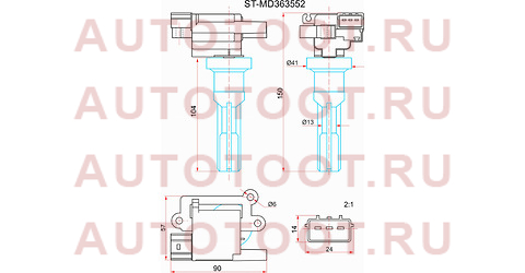 Катушка зажигания MITSUBISH AIRTREK/OUTLADER CU2W 02-06/RVR N73WG 97-02 4G63 st-md363552 sat – купить в Омске. Цены, характеристики, фото в интернет-магазине autotoot.ru