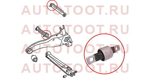 Сайлентблок заднего поперечного рычага MITSUBISHI LANCER/MIRAGE 95-03/SPACE STAR 98-04/CARISMA 95-03 stmr102014 sat – купить в Омске. Цены, характеристики, фото в интернет-магазине autotoot.ru