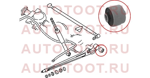 Сайлентблок заднего нижнего продольного рычага задний MITSUBISHI PAJERO/MONTERO 91-04 stmr112891 sat – купить в Омске. Цены, характеристики, фото в интернет-магазине autotoot.ru