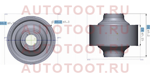 Сайлентблок RR (вертик) переднего нижнего рычага MMC AIRTREK/DINGO/DION/LANCER 00-06/CHERY FORA 06- st-mr403441 sat – купить в Омске. Цены, характеристики, фото в интернет-магазине autotoot.ru