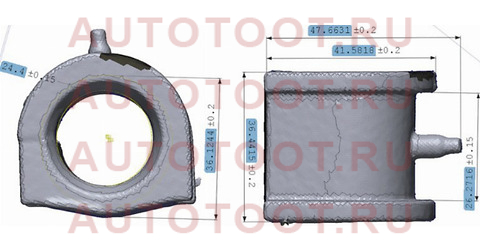 Втулка переднего стабилизатора MITSUBISHI LANCER 00-06 D=24.5 st-mr519880 sat – купить в Омске. Цены, характеристики, фото в интернет-магазине autotoot.ru