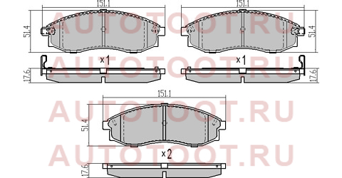 Колодки тормозные перед MITSUBISHI L200 01-07 stmr527550 sat – купить в Омске. Цены, характеристики, фото в интернет-магазине autotoot.ru