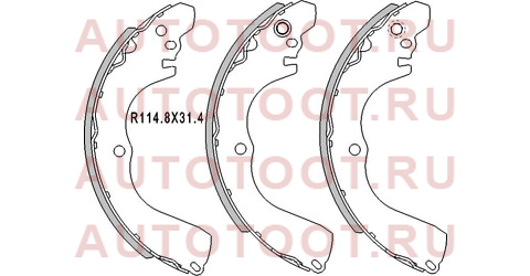 Колодки тормозные зад MITSUBISHI OUTLANDER CU#W 03-08/ OUTLANDER XL CW#W 07-12/ PAJERO PININ 99-07 stmr586653 sat – купить в Омске. Цены, характеристики, фото в интернет-магазине autotoot.ru