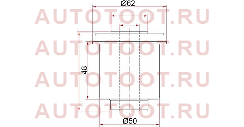 Сайлентблок переднего нижнего рычага MITSUBISHI L200/PAJERO/MONTERO SPORT 08- st-mr992256 sat – купить в Омске. Цены, характеристики, фото в интернет-магазине autotoot.ru