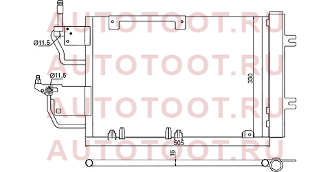 Радиатор кондиционера OPEL ASTRA H 1.3TD/1.7TD/1.9TD(Z19DTH/J)/2.0T(Z20LEH) 04-10 // ZAFIRA B 1.9TD/ st-op49-394-a0 sat – купить в Омске. Цены, характеристики, фото в интернет-магазине autotoot.ru