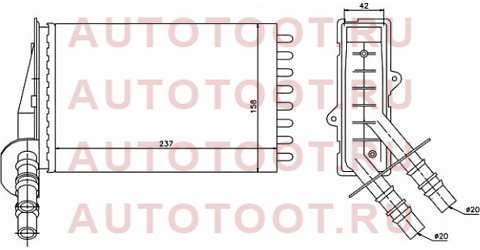 Радиатор отопителя салона RENAULT CLIO 98-/CLIO SYMBOL 01-/CLIO 01- st-rn07-395-0 sat – купить в Омске. Цены, характеристики, фото в интернет-магазине autotoot.ru